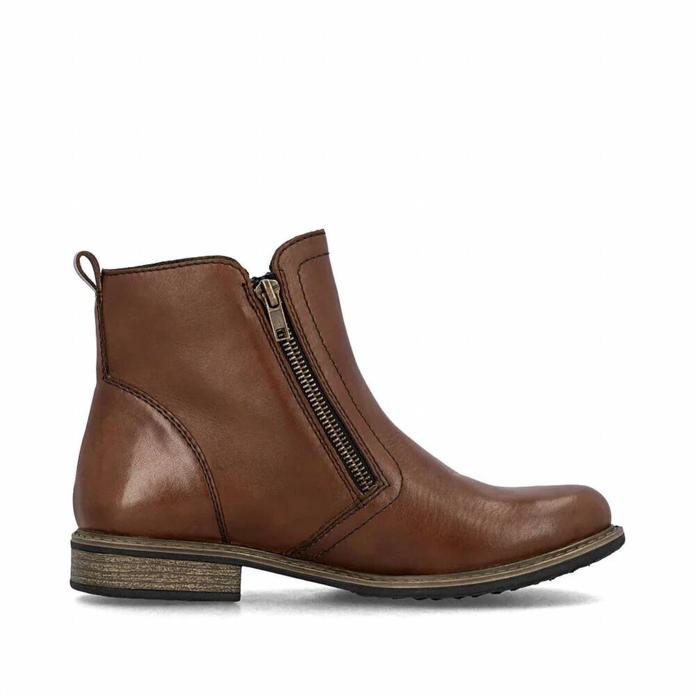 NEW RIEKER women's 74850 ankle boots in chestnut